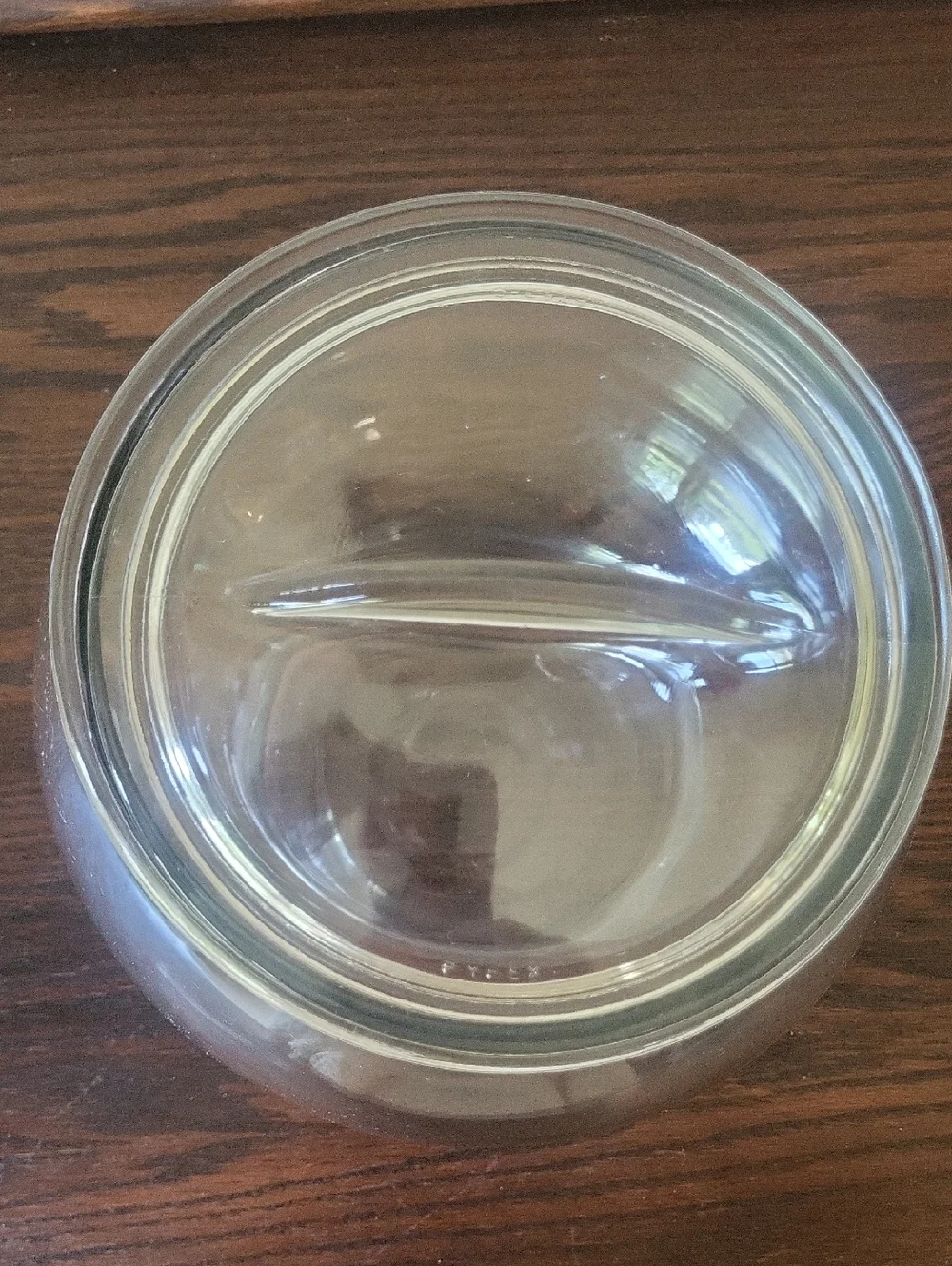 Mid-Century PYREX Clear Glass Apothocary Jar with Lid
